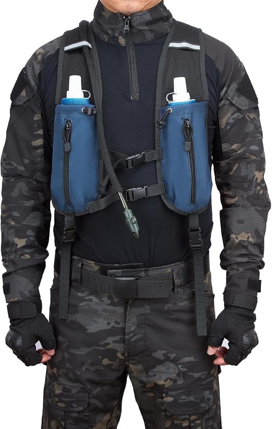 ATBP Running Hydration Vest Pack Tactical 3L Water Bladder Backpack Bag - Image 5