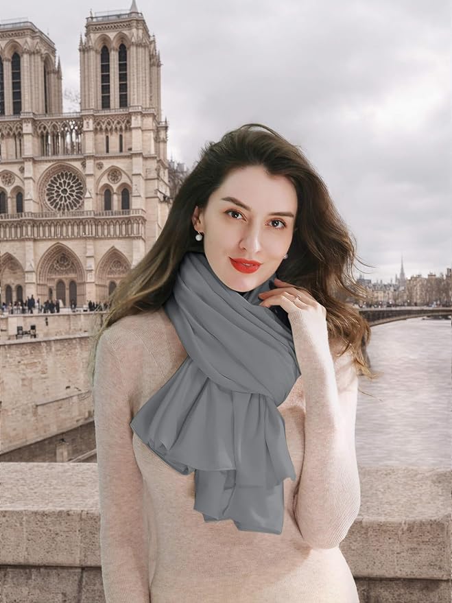 VENVSBEE Shawl Wraps for Women, Travel Scarf Soft Blanket Wrap Pashmina Travel - Image 3