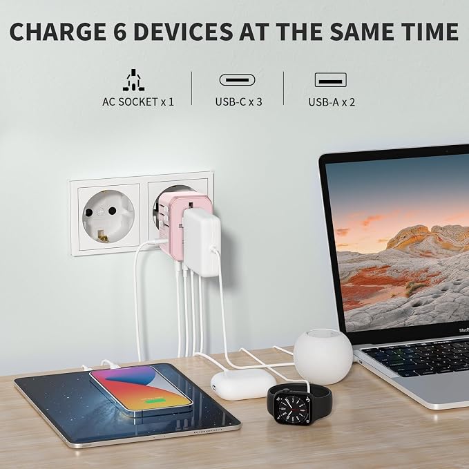 EPICKA Universal Travel Adapter, International Power Plug Adapter - Image 3
