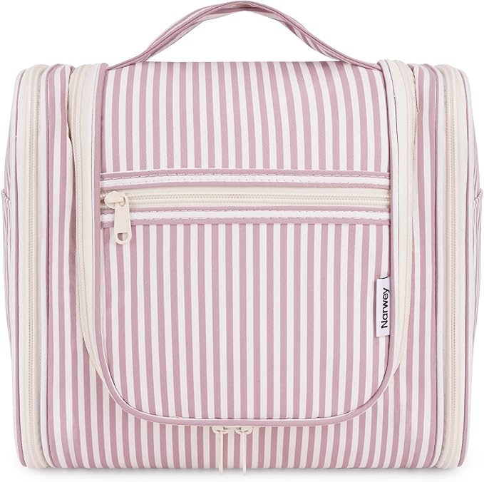 Narwey Striped Hanging Travel Toiletry Bag by Narwey