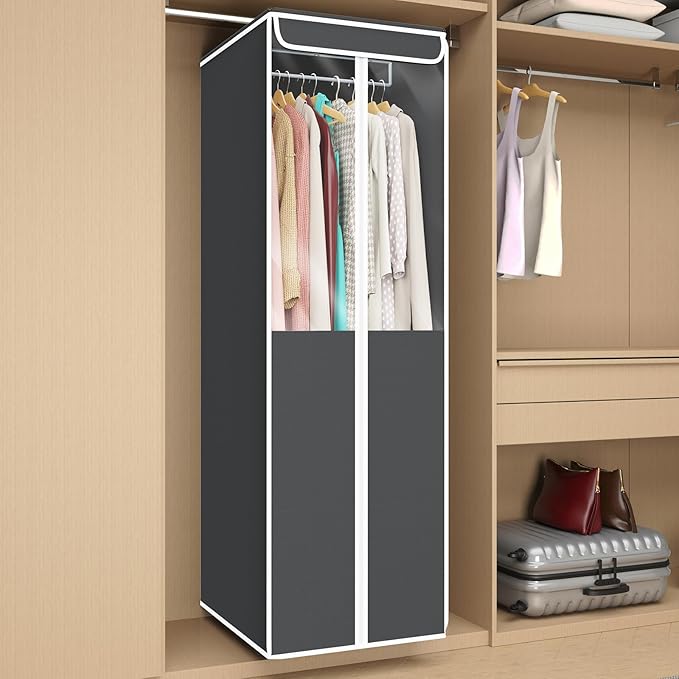 Univivi Garment Bags for Hanging Clothes, 2 Pack Large Clothes Storage Bags - Image 2