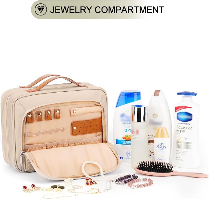 Travel Hanging Toiletry Bag for Women, Cruise Ship Essentials, - Image 8