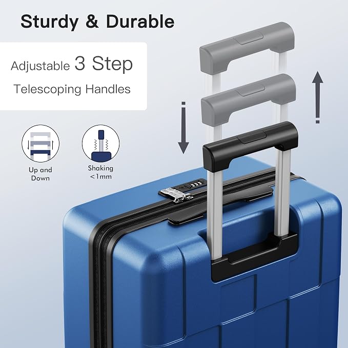 SHOWKOO Luggage Sets 2 Piece 20/28 Inch Hardside Expandable Lightweight PC - Image 7