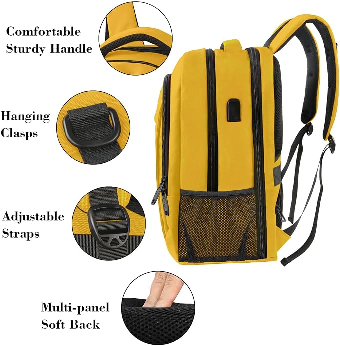 College Backpack, Extra Large TSA Friendly Carry On 17.3 Inch Laptop Backpack - Image 8