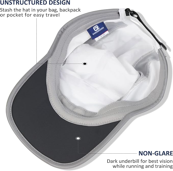 GADIEMKENSD Reflective Folding Outdoor Hat Unstructured Design UPF 50+ Sun - Image 4