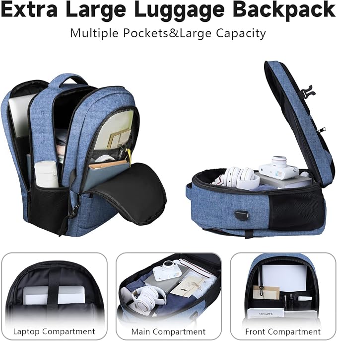 Lapsouno Extra Large Travel Backpack, TSA Laptop Backpack, 17 inch Bag - Image 3