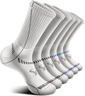 BULLIANT Compression Socks for Men 6Pairs, Athletic Crew Socks Cushioned For by BULLIANT