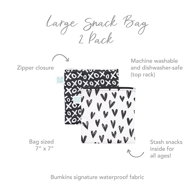 Bumkins Reusable Sandwich and Snack Bags, - Image 5