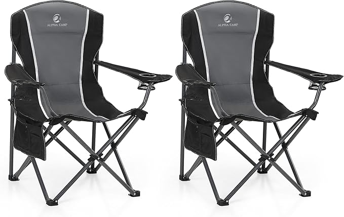 ALPHA CAMP Oversized Camping Folding Chair by ALPHACAMP