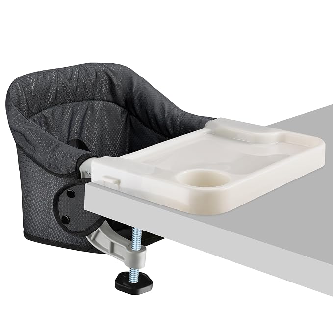 Hook On Chair with Removable Dining Tray, Portable Table High Chair, Folding by Toogel