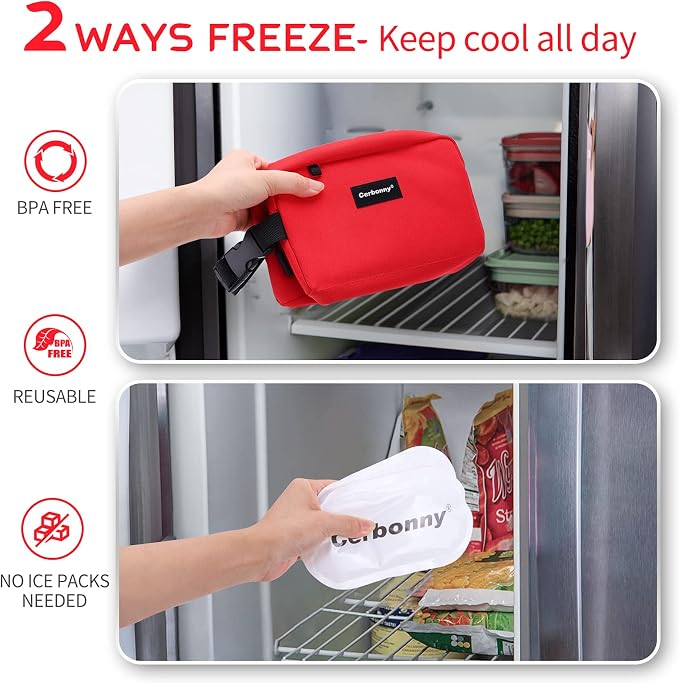 Small Cooler Bag Freezable Lunch Bag - Image 3
