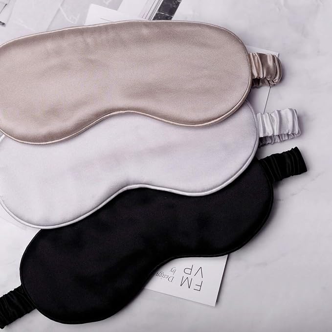 Silk Sleep Mask Light Blocking Luxury 100% Mulberry 19mm Silk Eye Mask Eye - Image 8