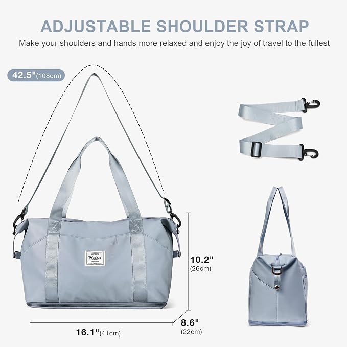 Travel Duffel Bag, Sports Tote Gym Bag, Shoulder Weekender Overnight Bag - Image 3