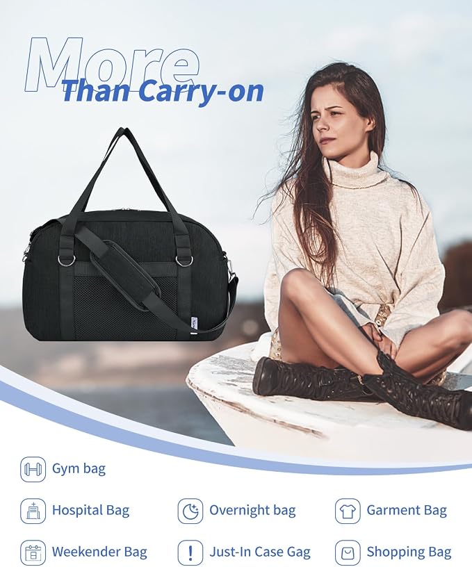 Narwey For Spirit Airlines Personal Item Bag 18x14x8, Small Duffle Bag for - Image 5