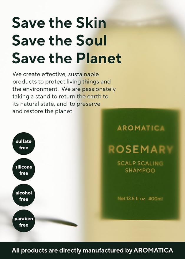 AROMATICA Rosemary Scalp Scaling Shampoo - Image 7