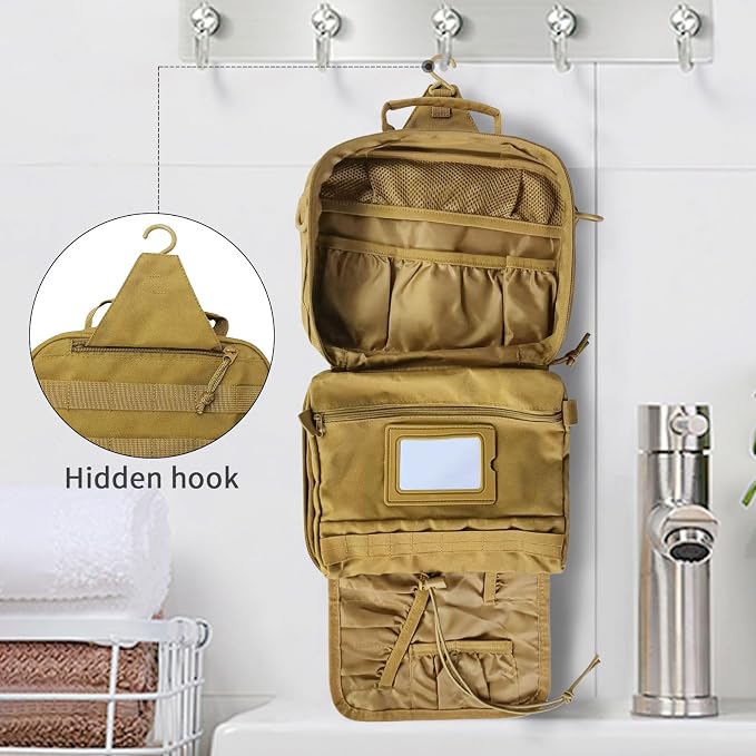 SUNRISING Toiletry Bag for Men Hanging Travel Toiletries Organizer Dopp Kit - Image 6