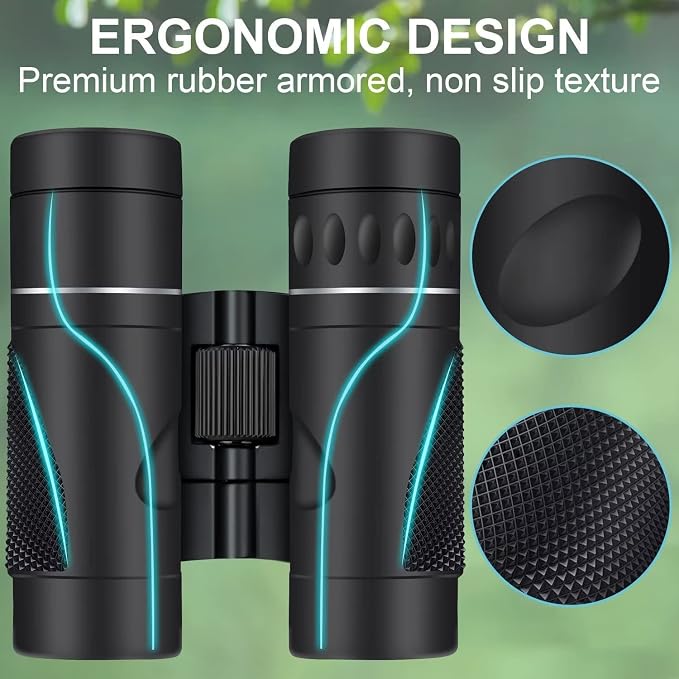 12X25 Mini Pocket Binoculars for Adults Kids, Small Compact Binoculars for Bird - Image 7