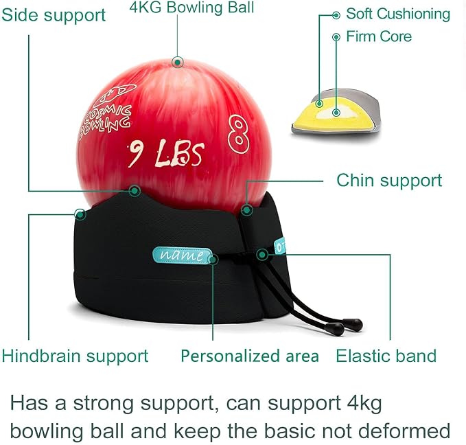 Travel Neck Pillow for Airplane Chin Support Memory Foam Machine Washable for - Image 2