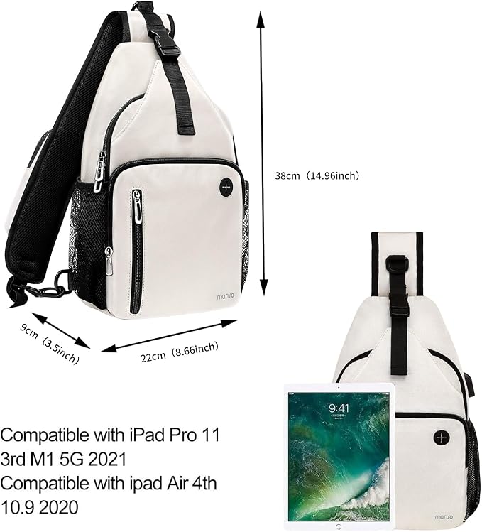 MOSISO Sling Backpack Bag, Crossbody Shoulder Bag Travel Hiking Daypack Chest - Image 5