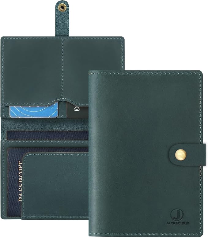Jack&Chris Genuine Leather Passport Holder by JackChris