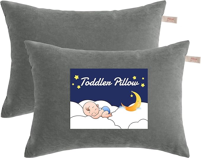 NTBAY Toddler Pillows, Down Alternative 13"x18" Pillow, Machine Washable by NTBAY