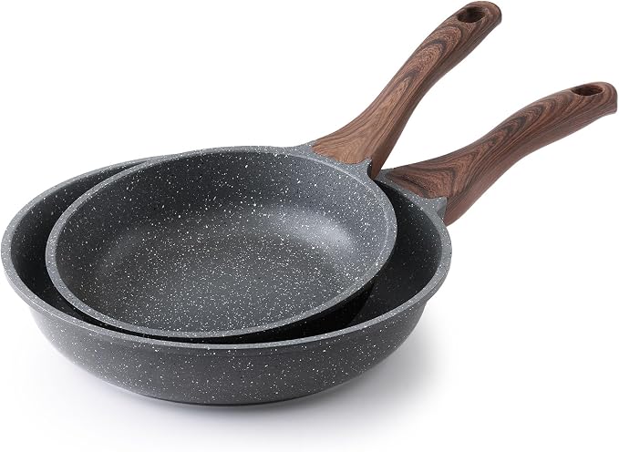SENSARTE Nonstick Frying Pan Skillets, Swiss Granite Coating Omelette Pans by SENSARTE