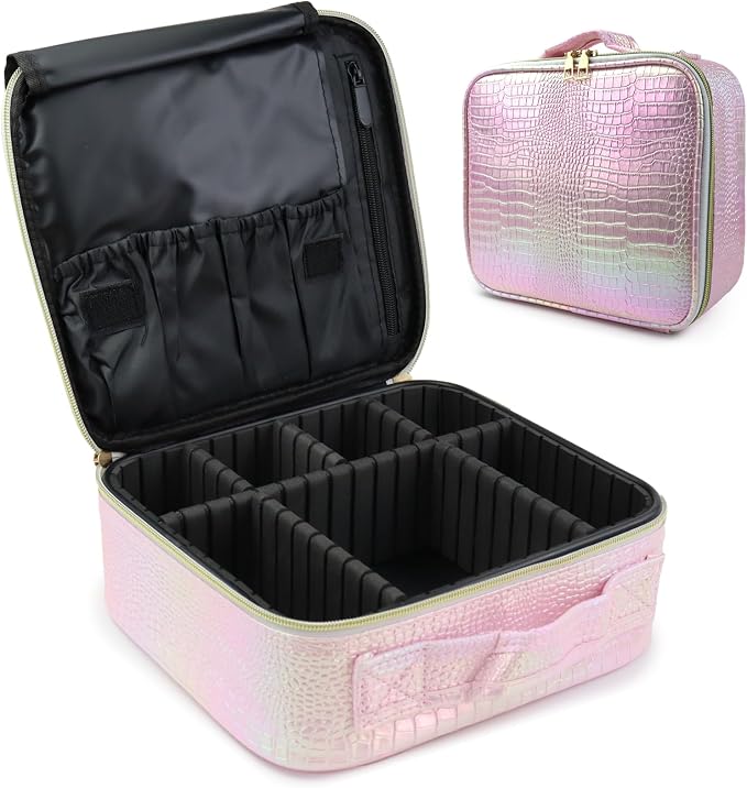 Travel Makeup Bag Makeup Cosmetic Train Case Organizer Portable Storage Bag by Unknown