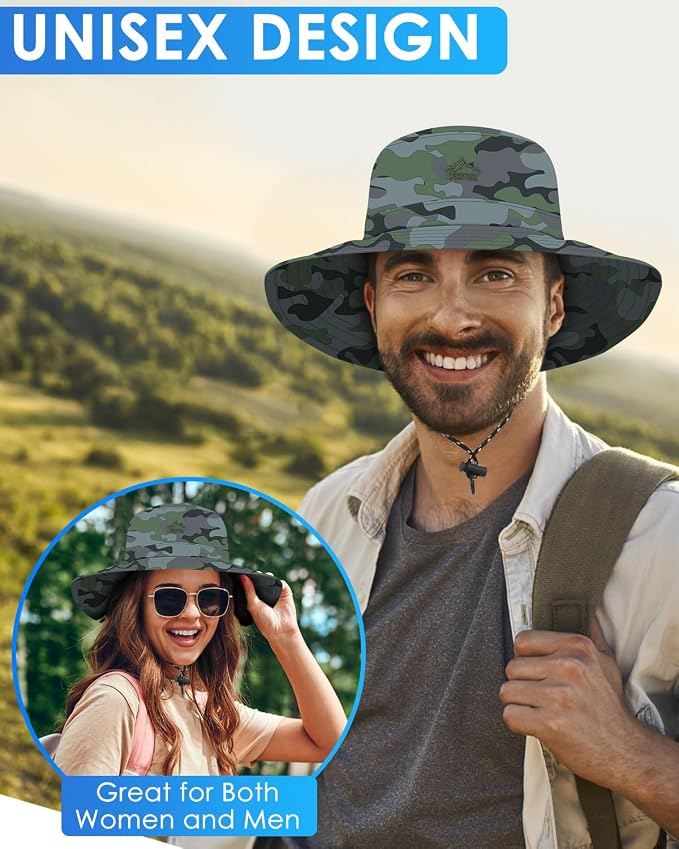 BROTOU Foldable Bucket Hats for Women/Men, UPF 50+ Wide Brim Sun Hat, - Image 4
