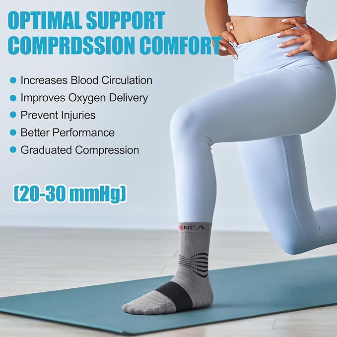 NEENCA Medical Compression Socks, Ankle Compression Stockings - Image 5