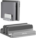JARLINK 4-in-1 Adjustable Vertical Laptop Stand Holder, Aluminum Dual Slots by JARLINK