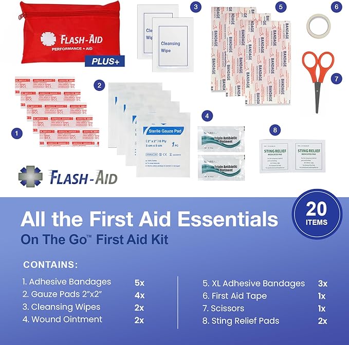 Bulk 240-Pack Mini First Aid Kits – Compact Travel IFAKs in Reusable Pouches – - Image 3