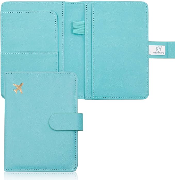 Melsbrinna Premium Leather Passport Holder Covers Case, Waterproof Rfid by Melsbrinna