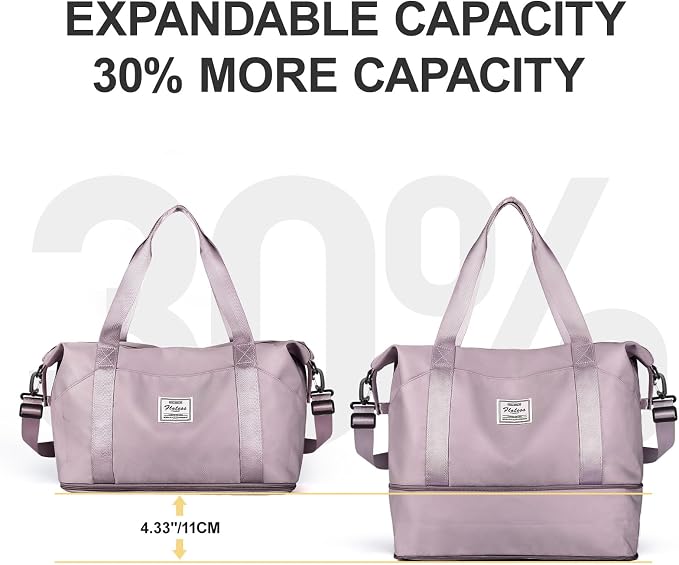 Travel Duffel Bag, Sports Tote Gym Bag, Shoulder Weekender Overnight Bag - Image 4