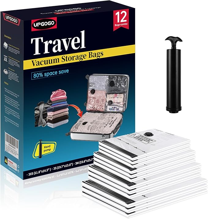 Travel Vacuum Bags for Luggage by UPGOGO