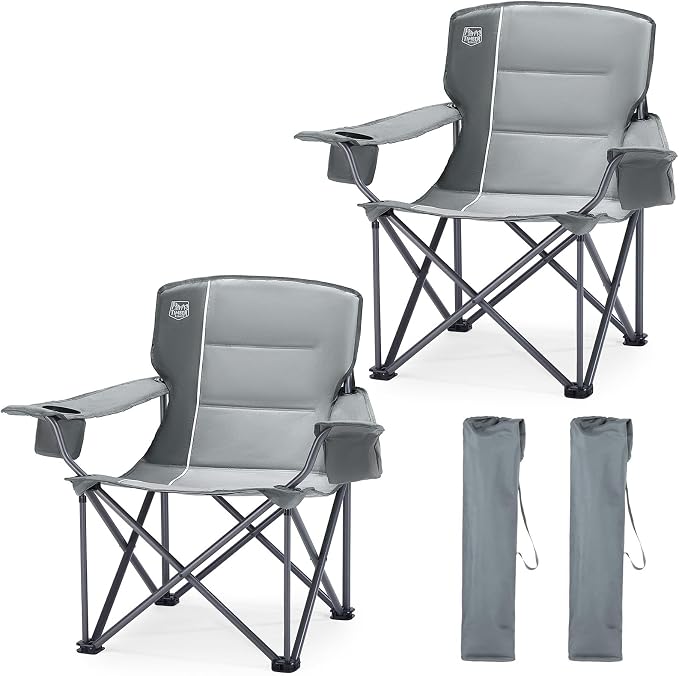 TIMBER RIDGE Oversized Folding Camping Chair by TIMBERRIDGE