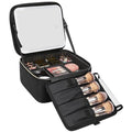 Relavel Travel Makeup Bag With Light Up Mirror, Cosmetic Train Case with LED by Relavel