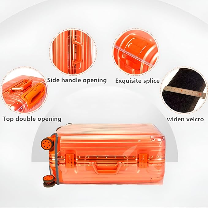 24/28 Inch Thicken Transparent Luggage Cover Suitcase Protector Waterproof PVC - Image 5