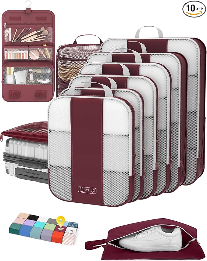 10 Set Compression Packing Cubes by OlarHike