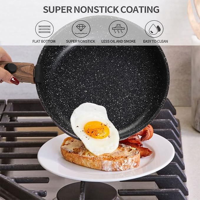 Kitchen Academy Removable Handle Induction Pots and Pans Set - Image 2