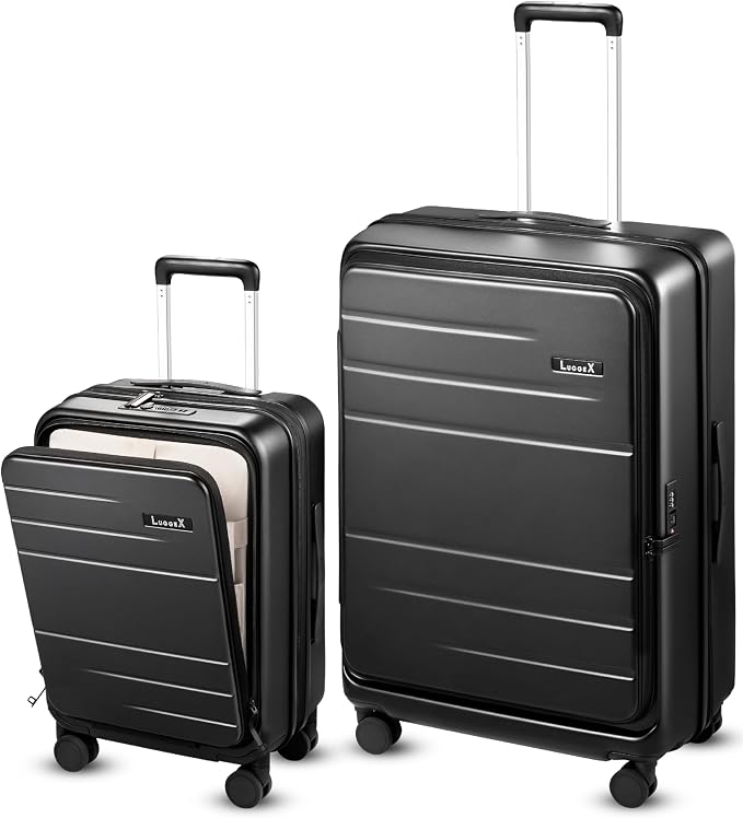 LUGGEX Luggage Sets 2 Piece, FLO5 Expandable Polycarbonate Hard Shell Suitcase by LuggeXLUGGAGE