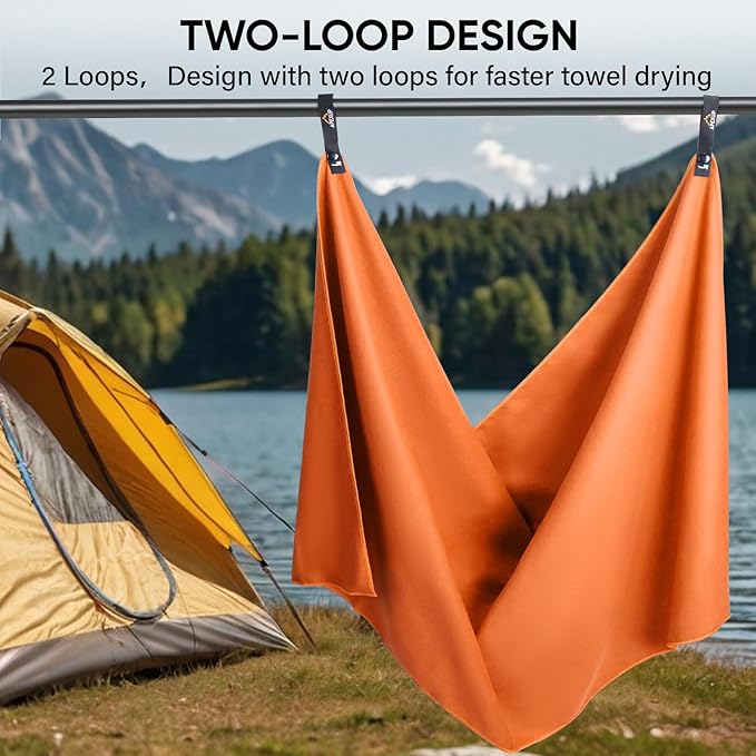 APEXUP Microfiber Travel Towel, Ultra Absorbent Quick Dry Towels, Lightweight - Image 6