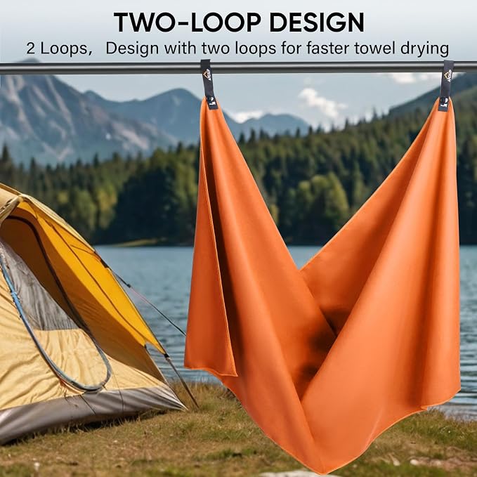 APEXUP Microfiber Travel Towel, Ultra Absorbent Quick Dry Towels, Lightweight - Image 6