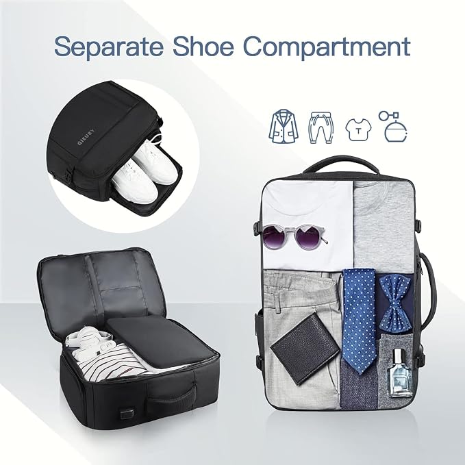55L Carry On Backpack, Extra Large Travel Backpack - Image 2