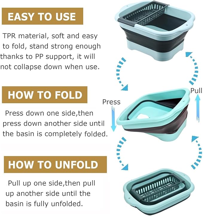 2.98 Gallon Collapsible Dish Basin - Image 2