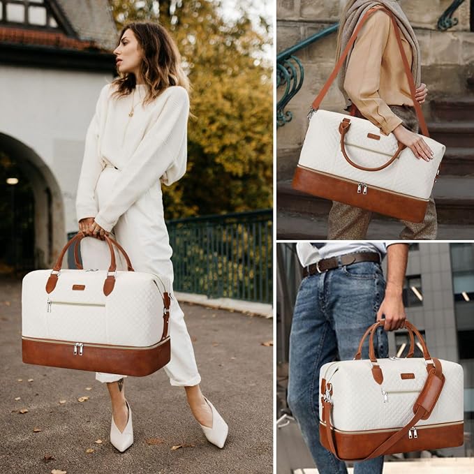 Weekender Bag for Women, Travel Duffel Bag Carry On Overnight Bag - Image 8