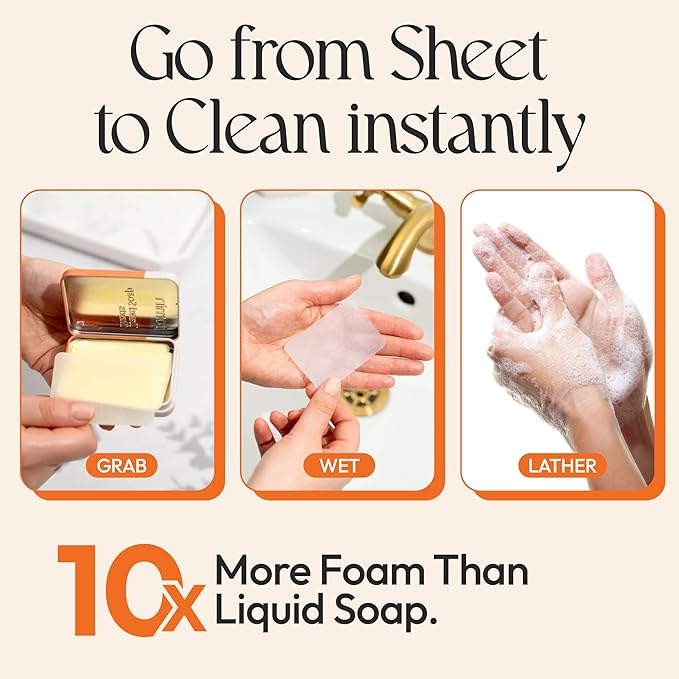 FOMIN - Antibacterial Paper Soap Sheets Tin - Image 2