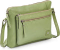 Wise Owl Accessories Small Soft Pebbled Real Leather Crossbody Handbags Purses by WiseOwlAccessories