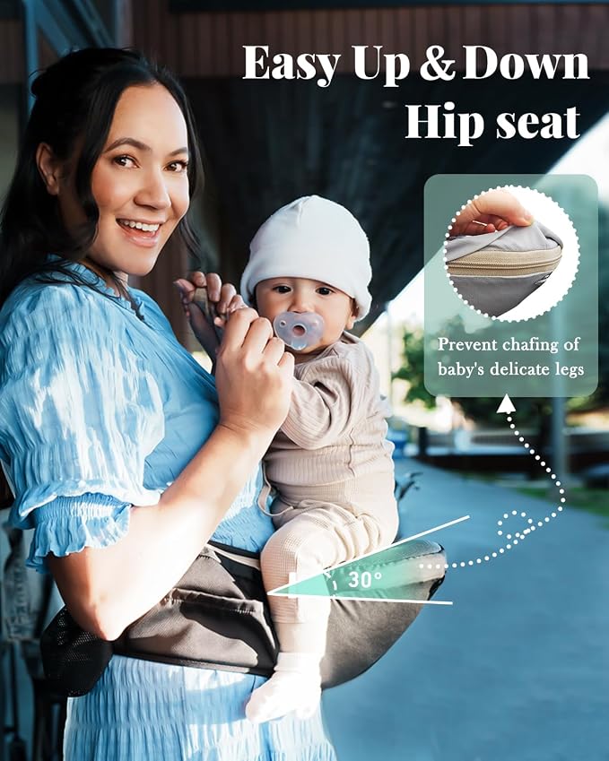 Baby Carrier, MOMTORY Safety-Certified 6-in-1 Baby Carrier Newborn to Toddler - Image 5