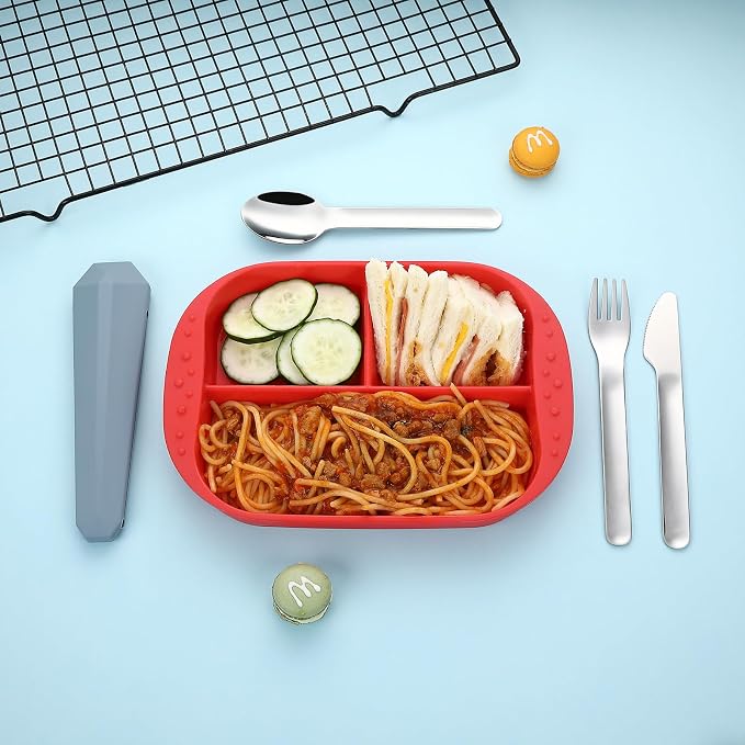 DEVICO Travel Utensils with Case, Reusable Camping Silverware Cutlery, 18/8 - Image 2