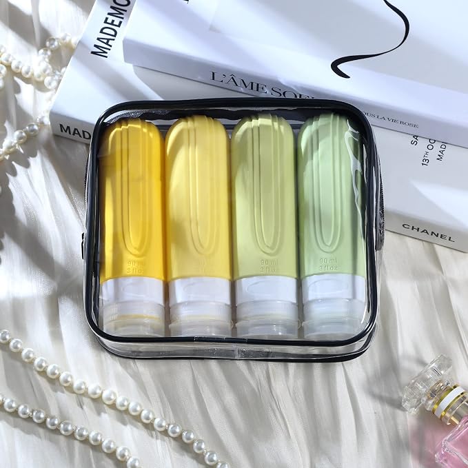 Travel Bottles for Toiletries, Tsa Approved 3oz Travel Size Containers BPA Free - Image 7